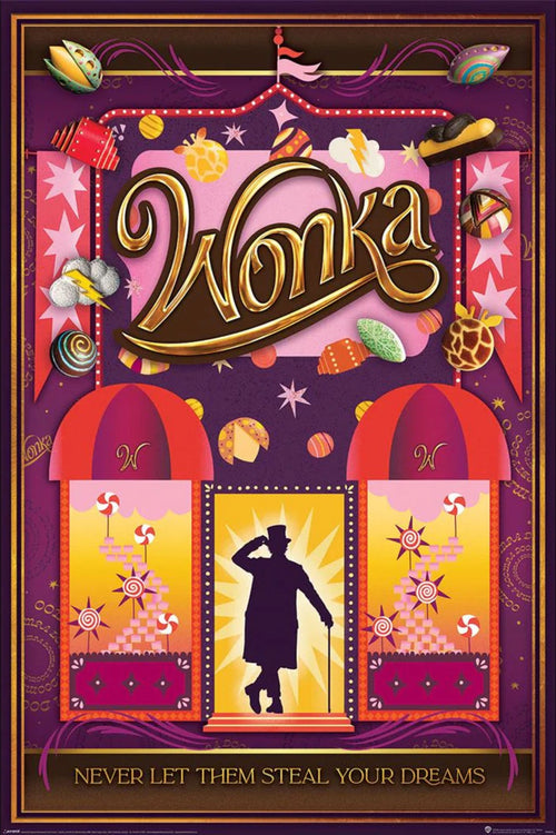 Poster Wonka Never Let Them Steal Your Dreams 61x91 5cm Pyramid PP35137 | Yourdecoration.de