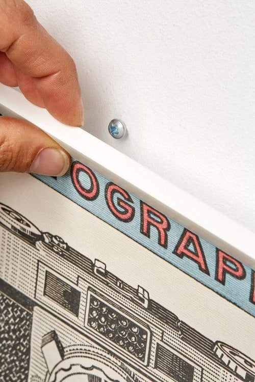 Posterhänger Weiss 70cm mit aufhangeloch | Yourdecoration.de