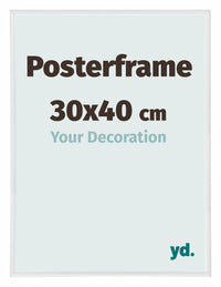 Posterrahmen 30x40cm Weiss Hochglanz Kunststoff Paris Messe | Yourdecoration.de