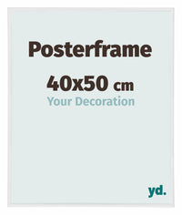 Posterrahmen 40x50cm Weiss Hochglanz Kunststoff Paris Messe | Yourdecoration.de