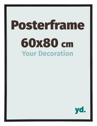 Posterrahmen 60x80cm Schwarz Matt Kunststoff Paris Messe | Yourdecoration.de