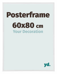 Posterrahmen 60x80cm Weiss Hochglanz Kunststoff Paris Messe | Yourdecoration.de