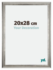 Sheffield Holz Bilderrahmen 20x28cm Silber Schwarz Gewischt Vorne Messe | Yourdecoration.de