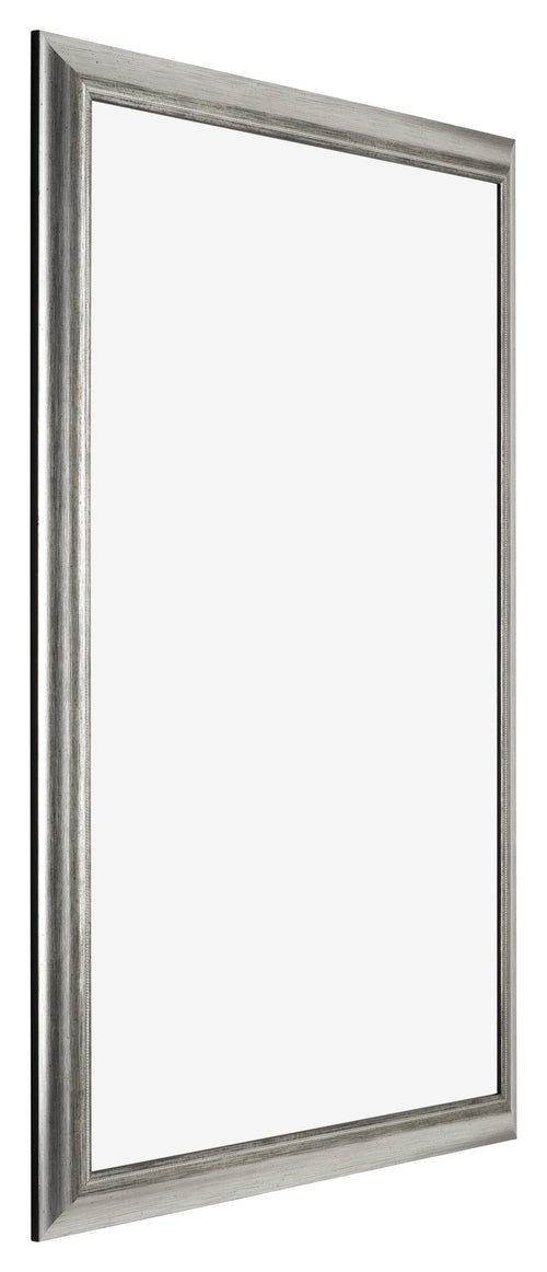 Sheffield Holz Bilderrahmen 20x28cm Silber Schwarz Gewischt Vorne Schrag | Yourdecoration.de