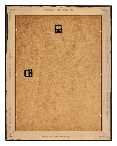 Sheffield Holz Bilderrahmen 30x40cm Schwarz Gold Gewischt Rucksteite | Yourdecoration.de