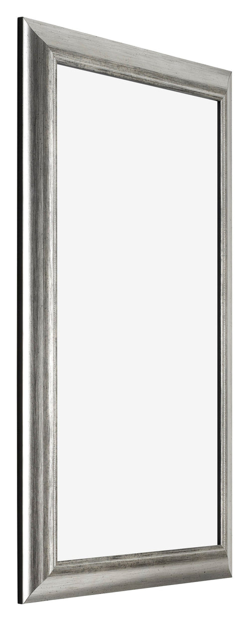 Sheffield Holz Bilderrahmen 30x50cm Silber Schwarz Gewischt Vorne Schrag | Yourdecoration.de