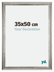 Sheffield Holz Bilderrahmen 35x50cm Silber Schwarz Gewischt Vorne Messe | Yourdecoration.de