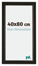 Sheffield Holz Bilderrahmen 40x80cm Schwarz Gold Gewischt Vorne Messe | Yourdecoration.de