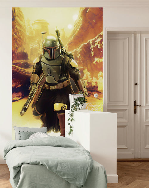 Star Wars Boba Fett Sneaking Up Innere Fototapete DX3 179 | Yourdecoration.de