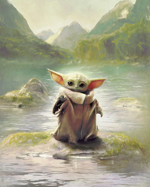 Star Wars The Mandalorian Grogu Landscape Fototapete DX4 211 | Yourdecoration.de
