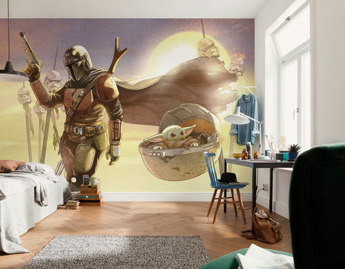 Star Wars The Mandalorian and Grogu Mission Innere Fototapete DX7 182 | Yourdecoration.de