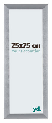Tucson Aluminium Bilderrahmen 25x75cm Silber Geburstet Vorne Messe | Yourdecoration.de