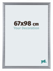 Tucson Aluminium Bilderrahmen 67x98cm Silber Geburstet Vorne Messe | Yourdecoration.de