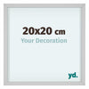 Virginia Aluminium Bilderrahmen 20x20cm Weiss Vorne Messe | Yourdecoration.de