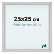 Virginia Aluminium Bilderrahmen 25x25cm Weiss Vorne Messe | Yourdecoration.de
