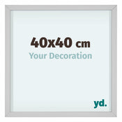 Virginia Aluminium Bilderrahmen 40x40cm Weiss Vorne Messe | Yourdecoration.de