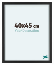 Virginia Aluminium Bilderrahmen 40x45cm Schwarz Vorne Messe | Yourdecoration.de