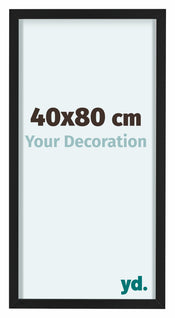 Virginia Aluminium Bilderrahmen 40x80cm Schwarz Vorne Messe | Yourdecoration.de