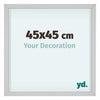 Virginia Aluminium Bilderrahmen 45x45cm Weiss Vorne Messe | Yourdecoration.de