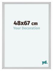 Virginia Aluminium Bilderrahmen 48x67cm Weiss Vorne Messe | Yourdecoration.de