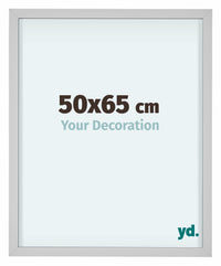Virginia Aluminium Bilderrahmen 50x65cm Weiss Vorne Messe | Yourdecoration.de