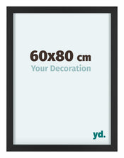 Virginia Aluminium Bilderrahmen 60x80cm Schwarz Vorne Messe | Yourdecoration.de