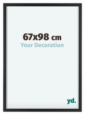 Virginia Aluminium Bilderrahmen 67x98cm Schwarz Vorne Messe | Yourdecoration.de