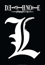 Death Note L Symbol Poster 61X91 5cm | Yourdecoration.de