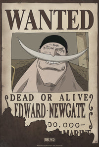 One Piece Wanted Edward Newgate Poster 35X52cm | Yourdecoration.de