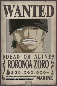 One Piece Wanted Zoro New Poster 35X52cm | Yourdecoration.de