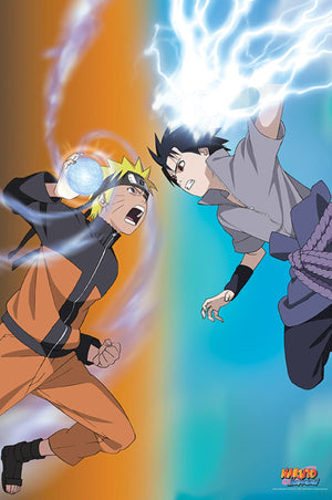 Abystyle Abydco495 Naruto Shippuden Naruto Vs Sasuke Poster 61x91,5cm | Yourdecoration.de