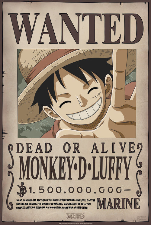 One Piece Wanted Luffy New 2 Poster 35X52cm | Yourdecoration.de