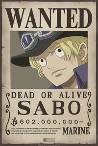 One Piece Wanted Sabo Poster 35X52cm | Yourdecoration.de