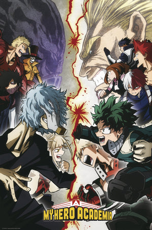 My Hero Academia Heroes Vs Villains Poster 61X91 5cm | Yourdecoration.de