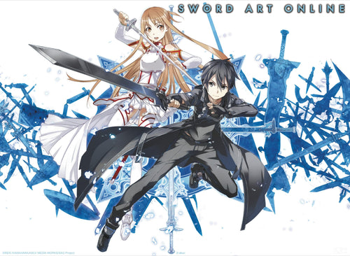 Sword Art Online Asuna And Kirito Poster 52X38cm | Yourdecoration.de