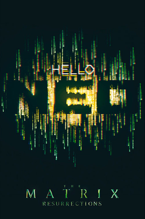 Abystyle Abydco865 The Matrix Hello Neo Poster 61x91,5cm | Yourdecoration.de