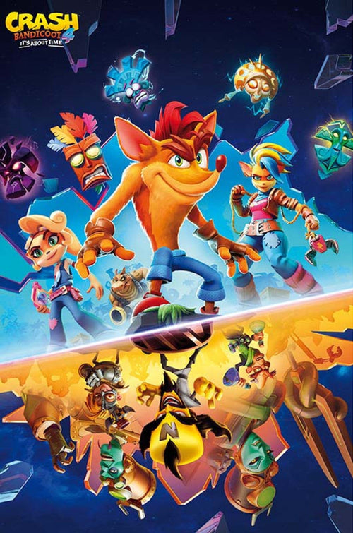 ABYstyle Crash Bandicoot It'S About Time Poster 61x91,5cm | Yourdecoration.de