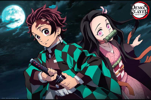 ABYstyle Demon Slayer Tanjiro & Nezuko Poster 91,5x61cm | Yourdecoration.de