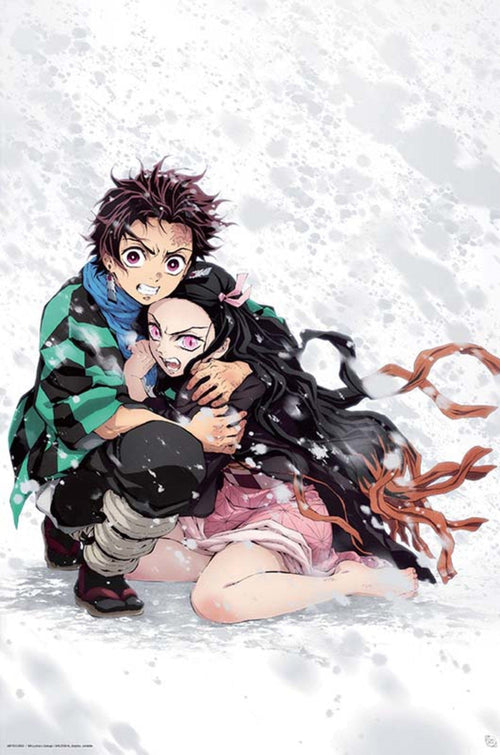 ABYstyle Demon Slayer Tanjiro & Nezuko Snow Poster 61x91,5cm | Yourdecoration.de