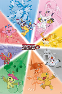 abystyle gbydco153 digimon group poster 61x91,5cm | Yourdecoration.de
