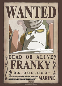 Abystyle Gbydco235 One Piece Wanted Franky Poster 38x52cm | Yourdecoration.de