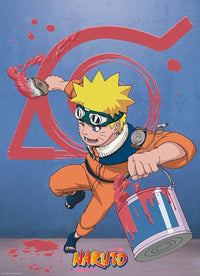 ABYstyle Naruto Naruto & Konoha Emblem Poster 38x52cm | Yourdecoration.de
