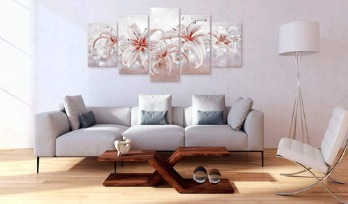 Artgeist Flowery Saga Canvas Leinwandbilder 5-teilig Interieur | Yourdecoration.de