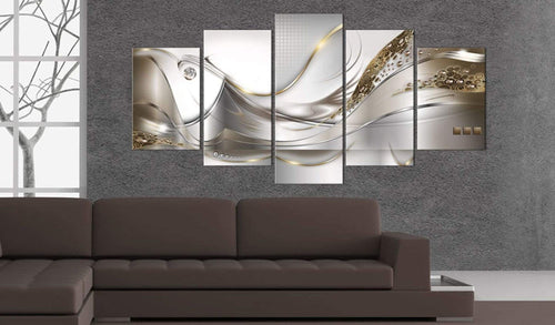 Artgeist Golden Flight Canvas Leinwandbilder 5-teilig Interieur | Yourdecoration.de