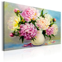 Artgeist Peonies Bouquet of Happiness Canvas Leinwandbilder | Yourdecoration.de