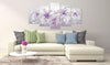 Artgeist Purple Graces Canvas Leinwandbilder 5-teilig Interieur | Yourdecoration.de