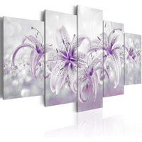 Artgeist Purple Graces Canvas Leinwandbilder 5-teilig | Yourdecoration.de