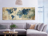 Artgeist Retro Map Canvas Leinwandbilder 5-teilig Interieur | Yourdecoration.de