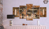 Artgeist Steel Map Canvas Leinwandbilder 5-teilig Interieur | Yourdecoration.de