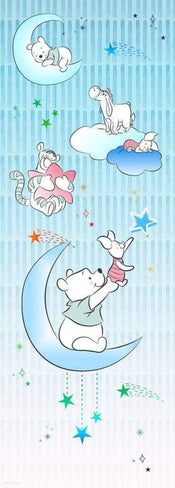Komar Winnie Pooh Piglet and Stars Vlies Fototapete 100x280cm 2-bahnen | Yourdecoration.de